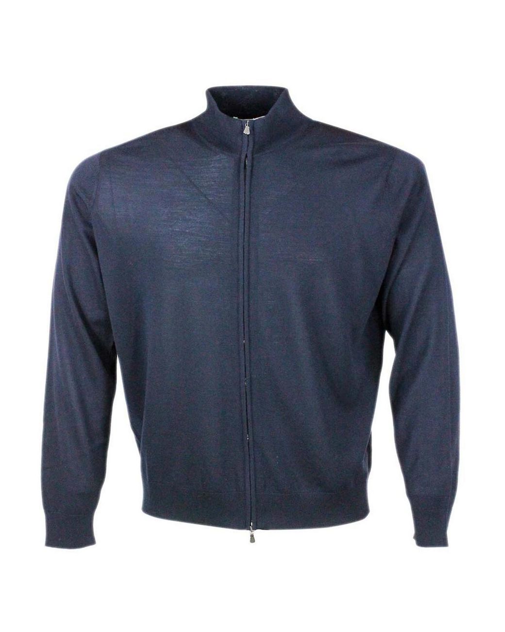 FILIPPO DE LAURENTIIS Blue Fullzip Cardigan for men