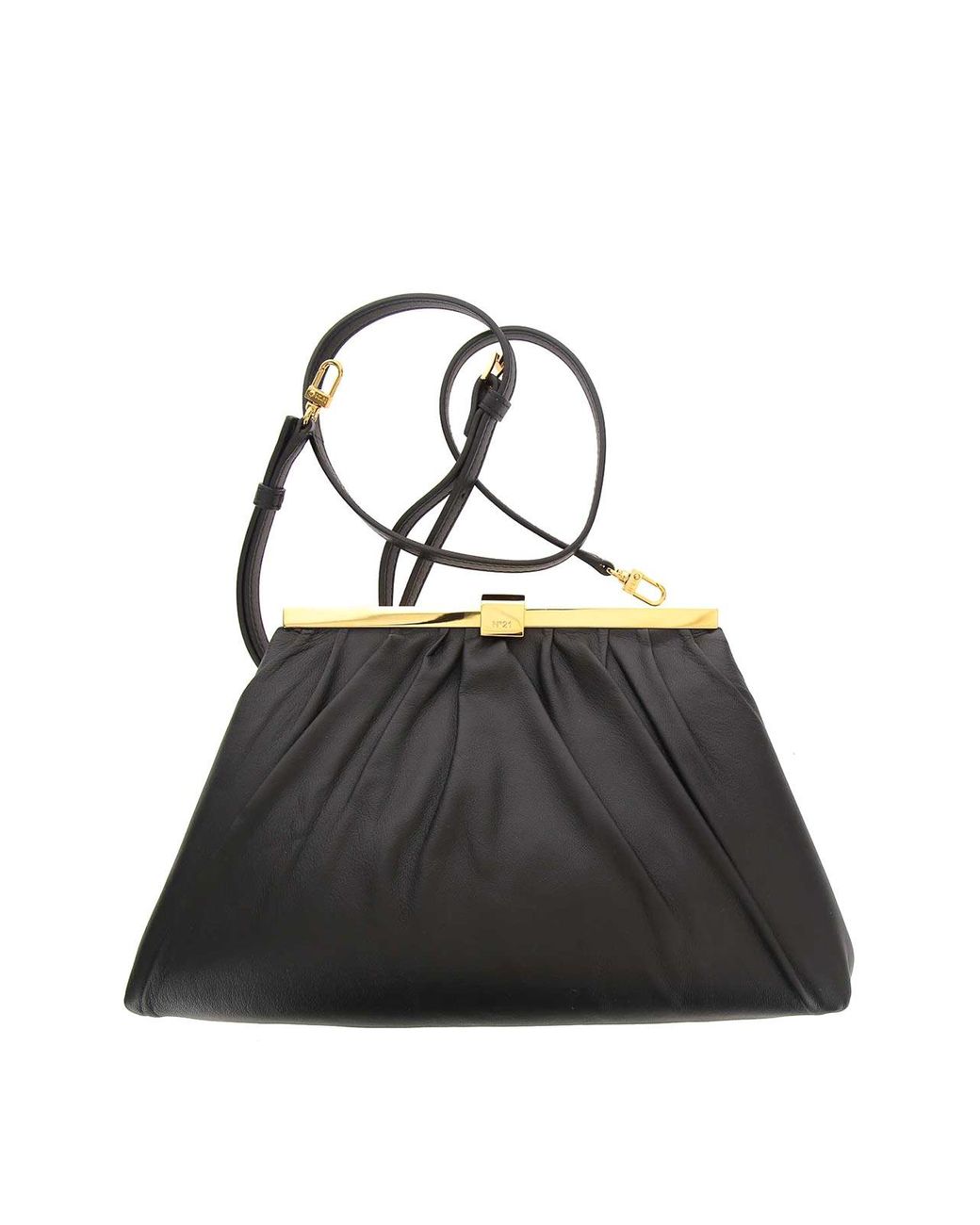 N°21 Black Puffy Jeanne Nappa