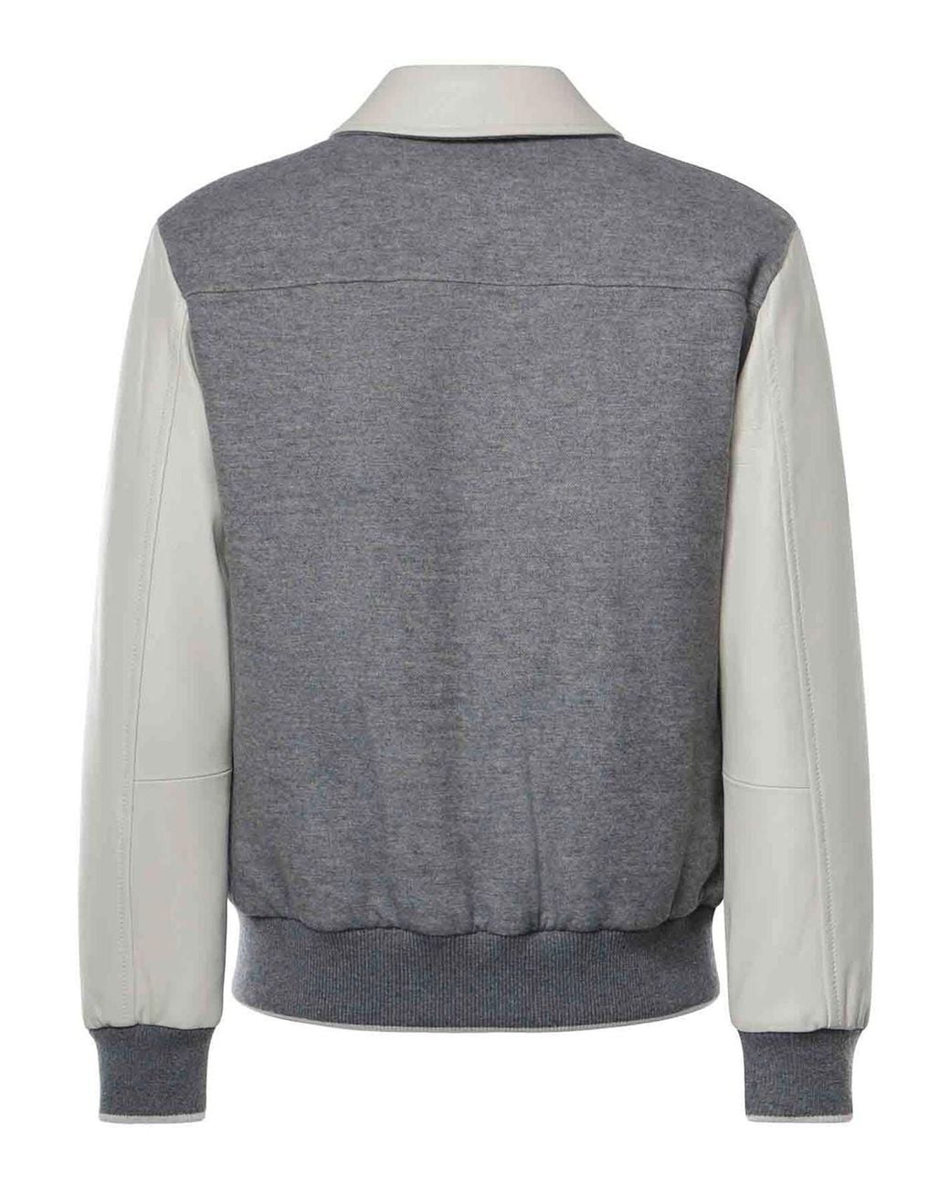 Chaqueta Bomber Eleventy de hombre de color Gray