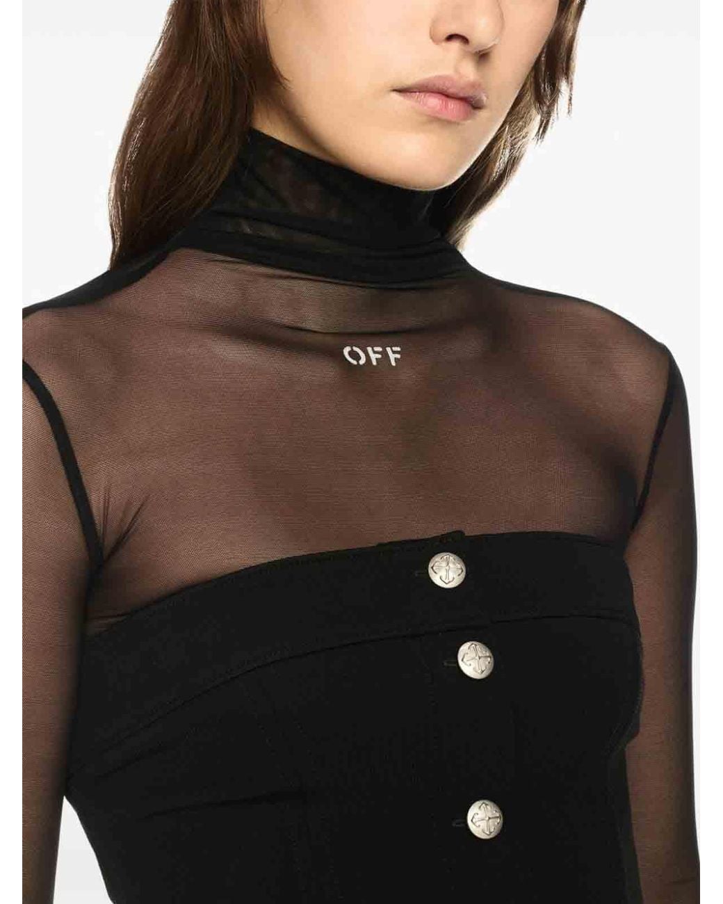 Off-White c/o Virgil Abloh Black Button-Up Top