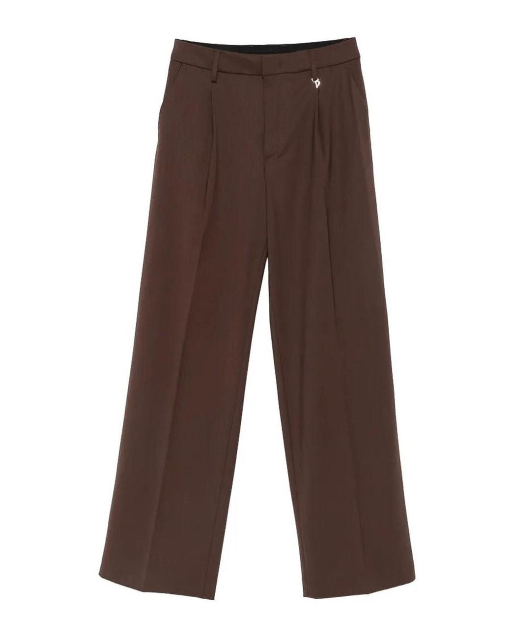 Dondup Brown Lia Sart Ciondolo Trousers