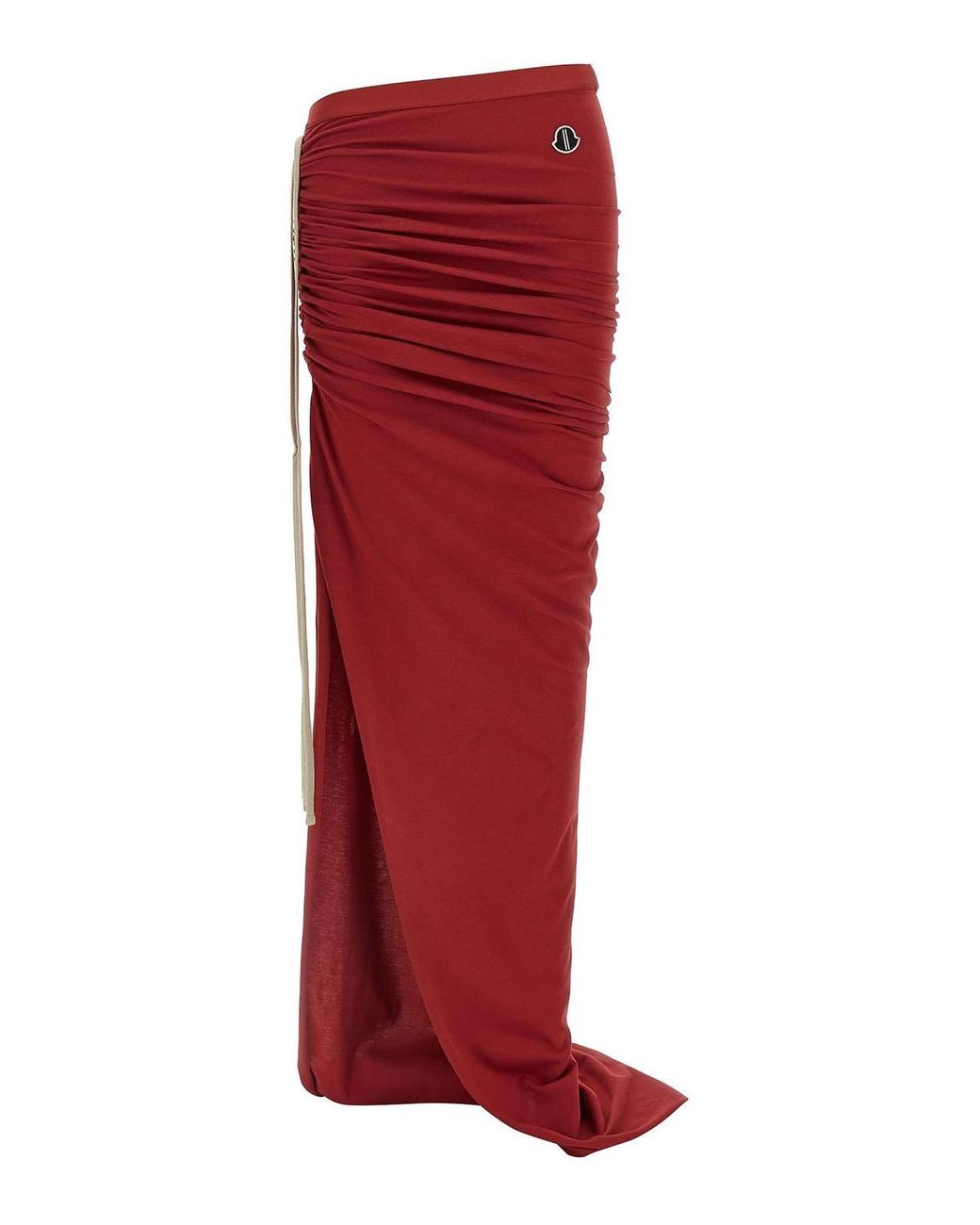 Rick Owens Red Skirt Moncler