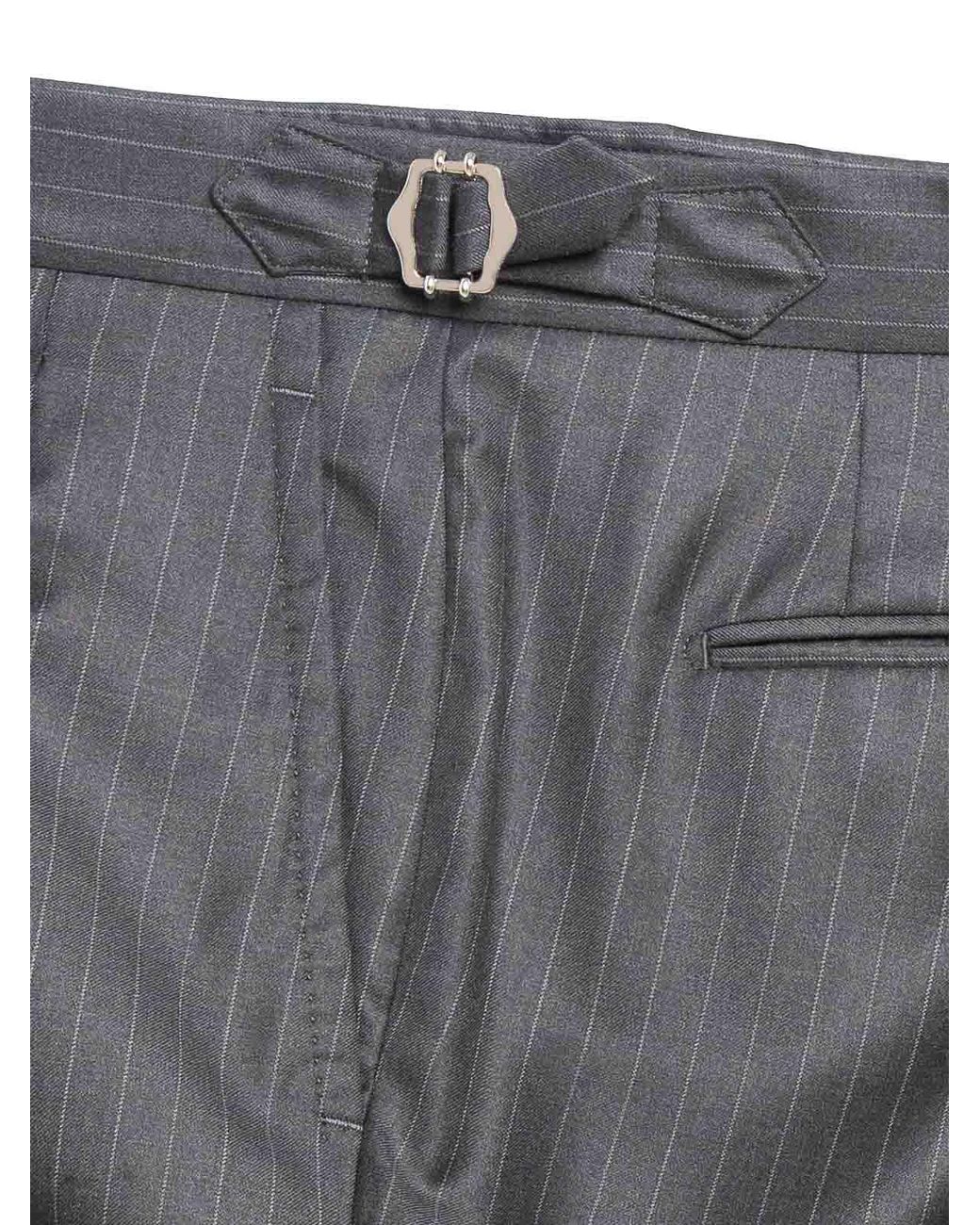 Franzese Collection Gray Pinstriped Ing Loro Australis Suit for men