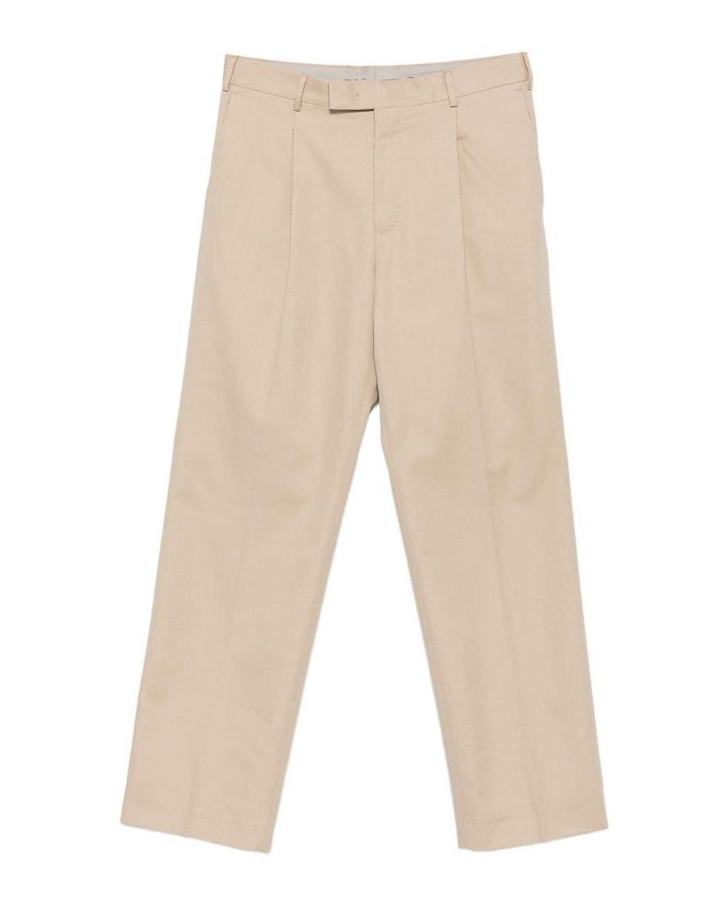 PT Torino Natural Cotton-Wool Blend Smart-Casual Trousers for men