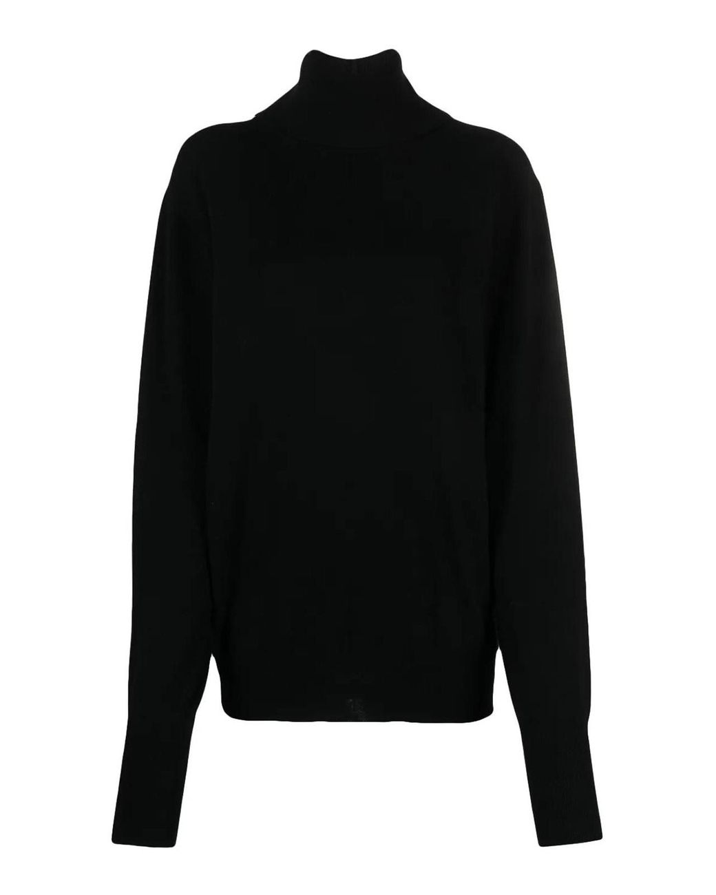 Jil Sander Black High Neck Collar