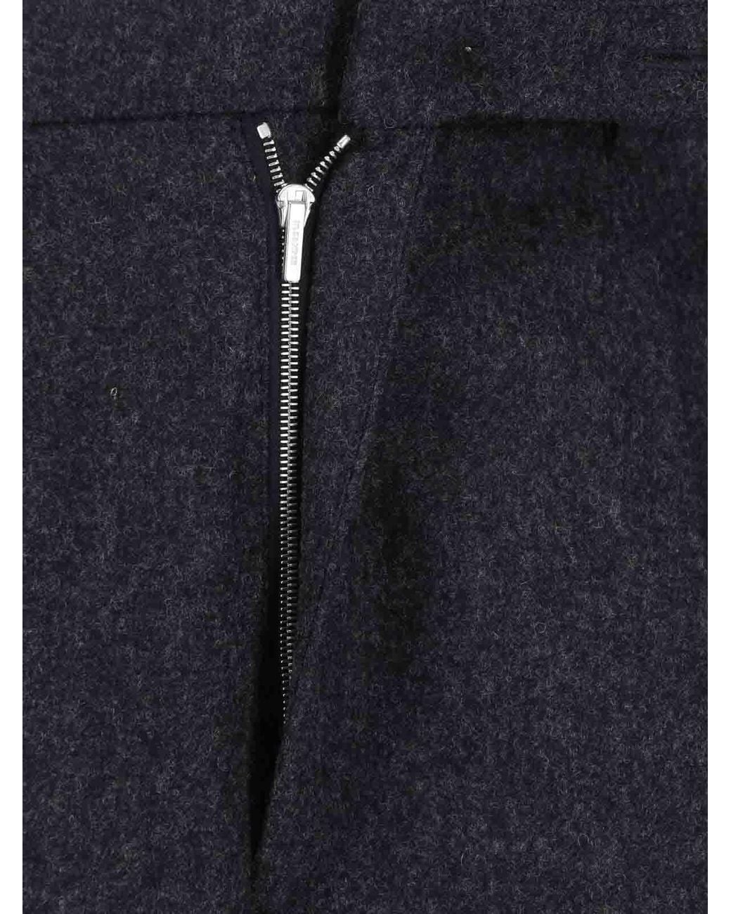 Jil Sander Blue Tailored Wool Trousers for men
