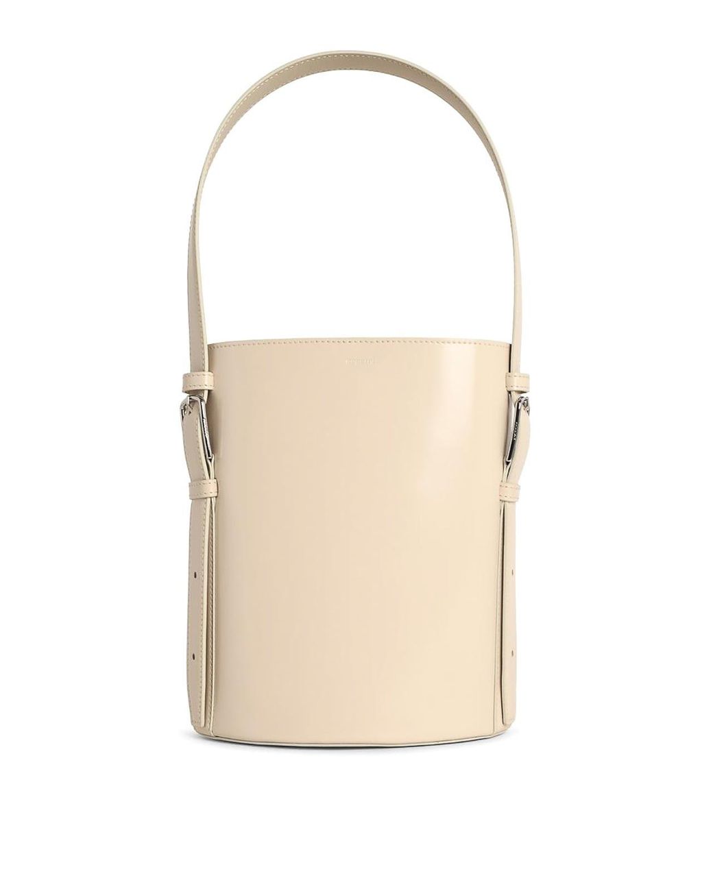 Coperni White Erconomic Bucket Light Leather Bag