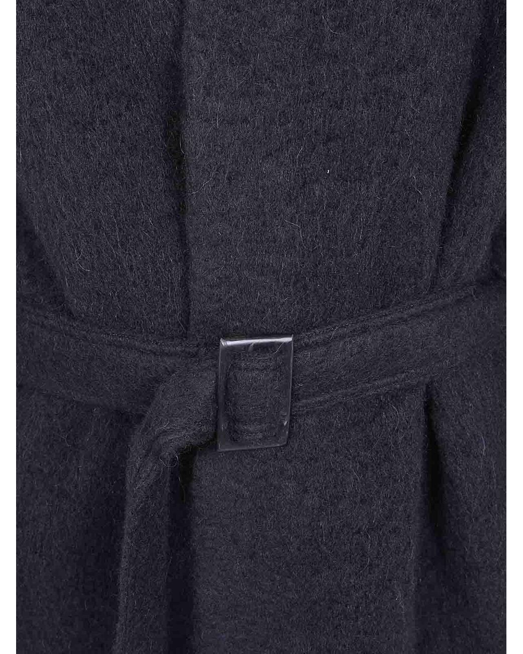 Rick Owens Blue Tower Coat for men