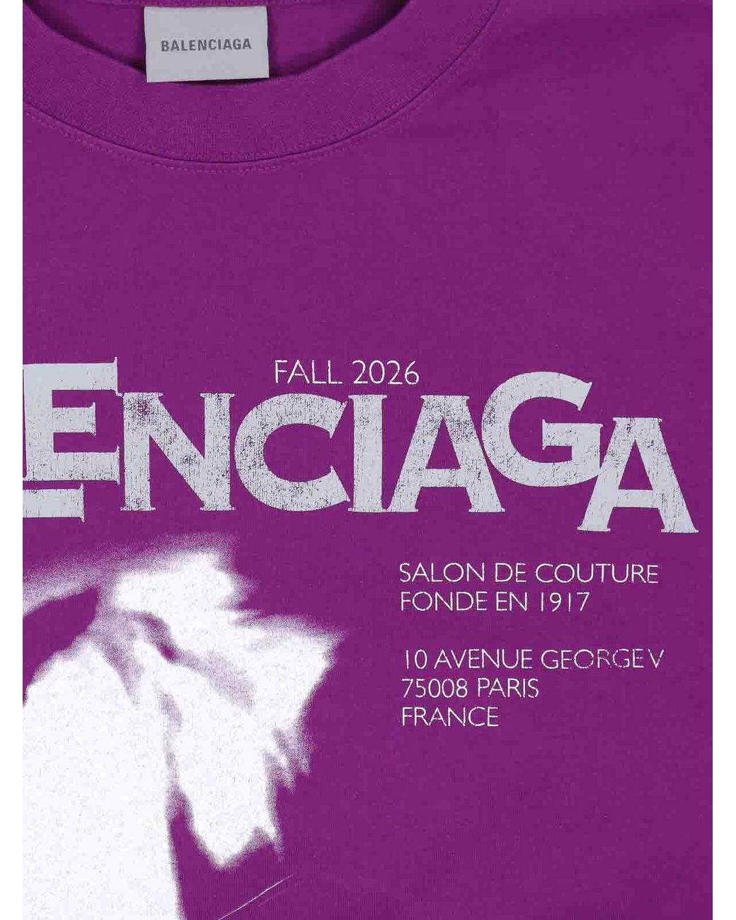 Balenciaga Purple T-Shirt