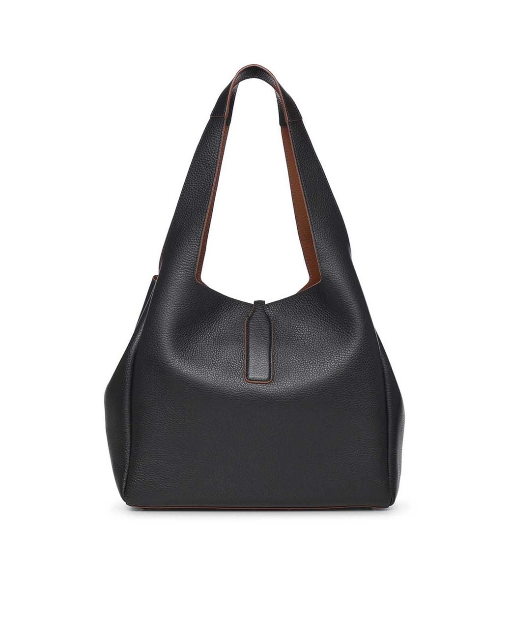 Hogan Black Trend Leather Shopping Bag