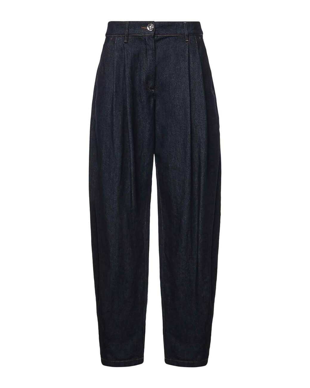 Genny Blue Denim Barrel Jeans