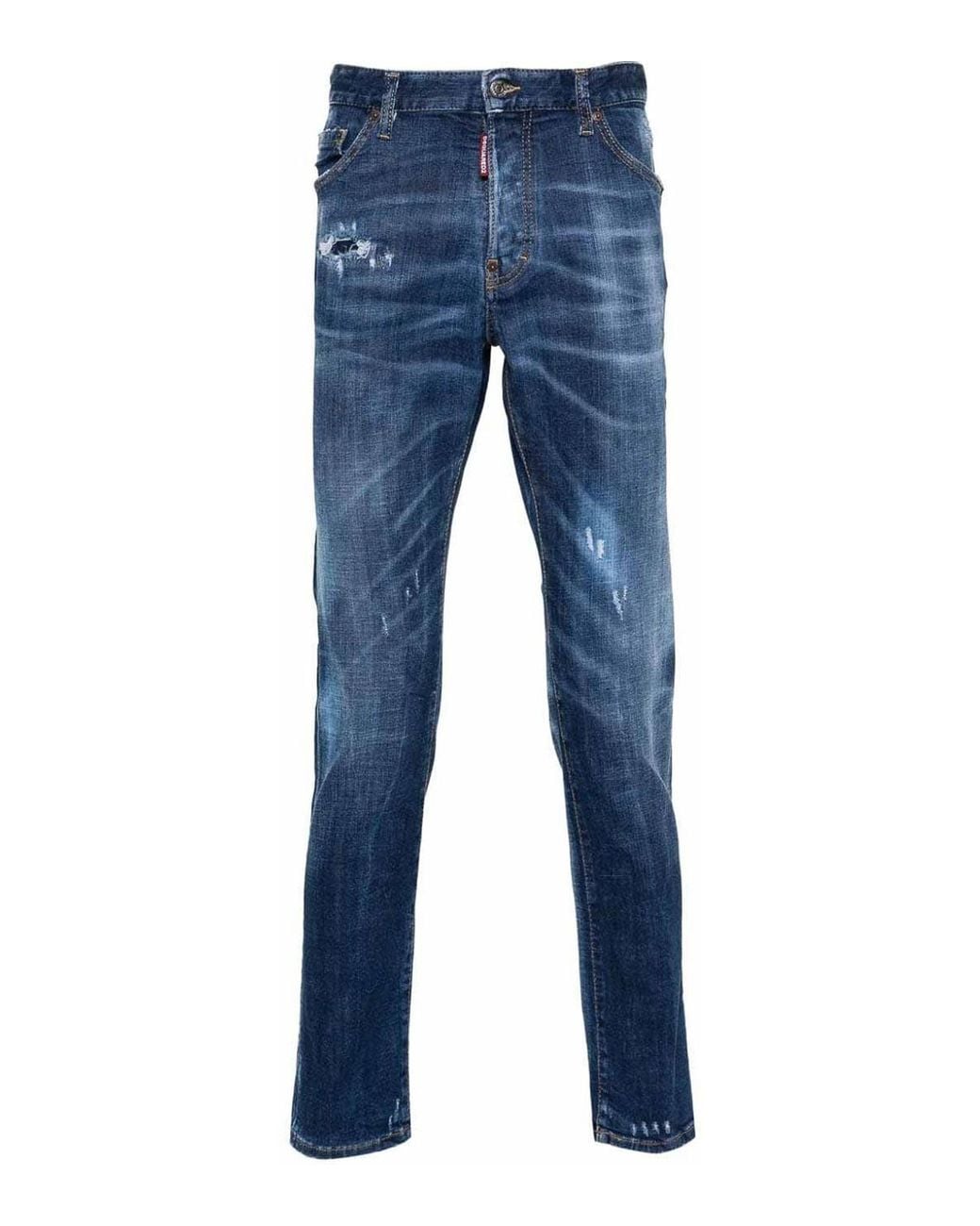 DSquared² Blue Mustache Effect Jeans for men