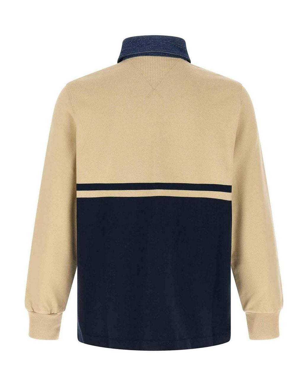 J.W. Anderson Blue Contrast Collar Polo Shirt for men