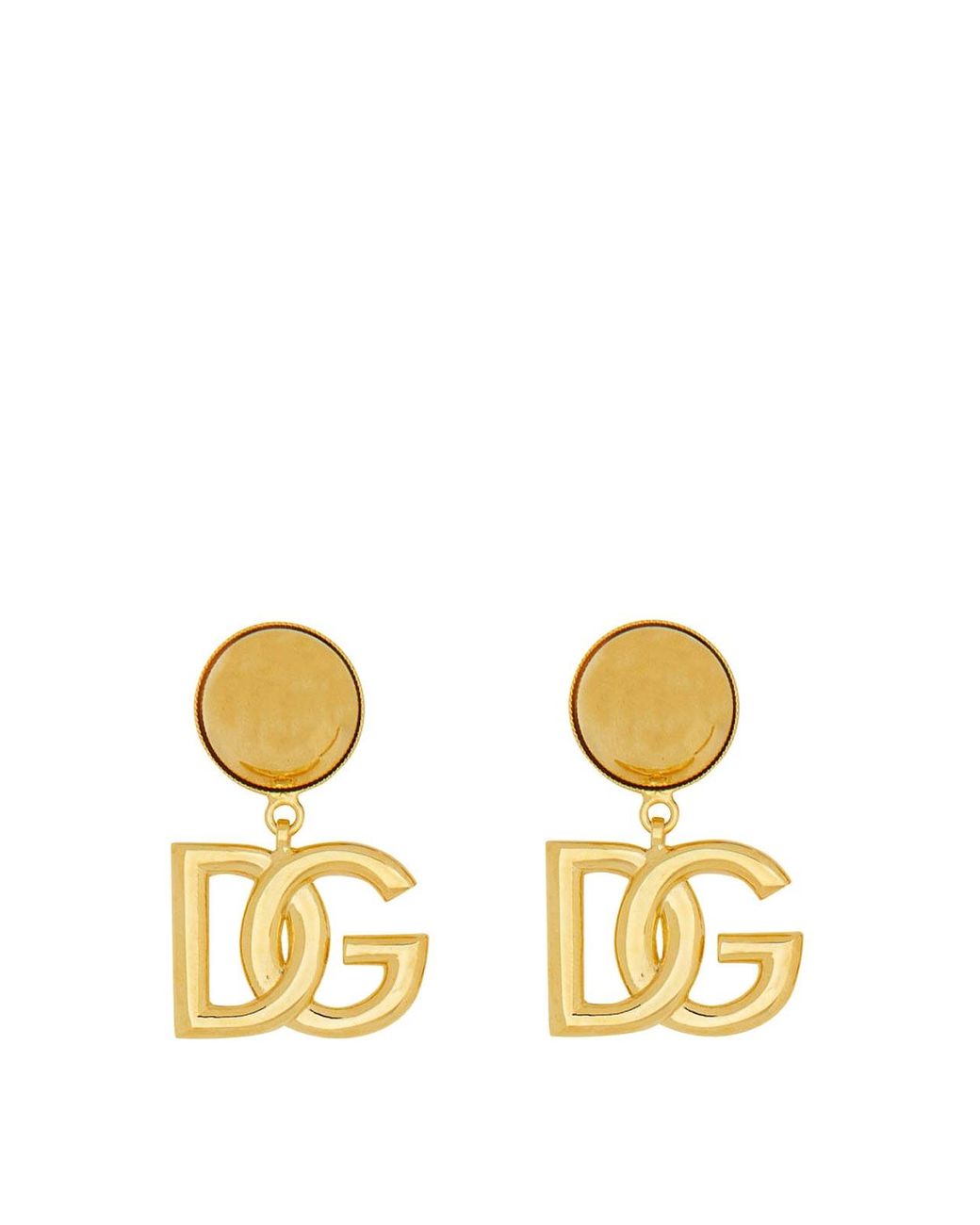 Dolce & Gabbana Metallic Dg Logo Earrings