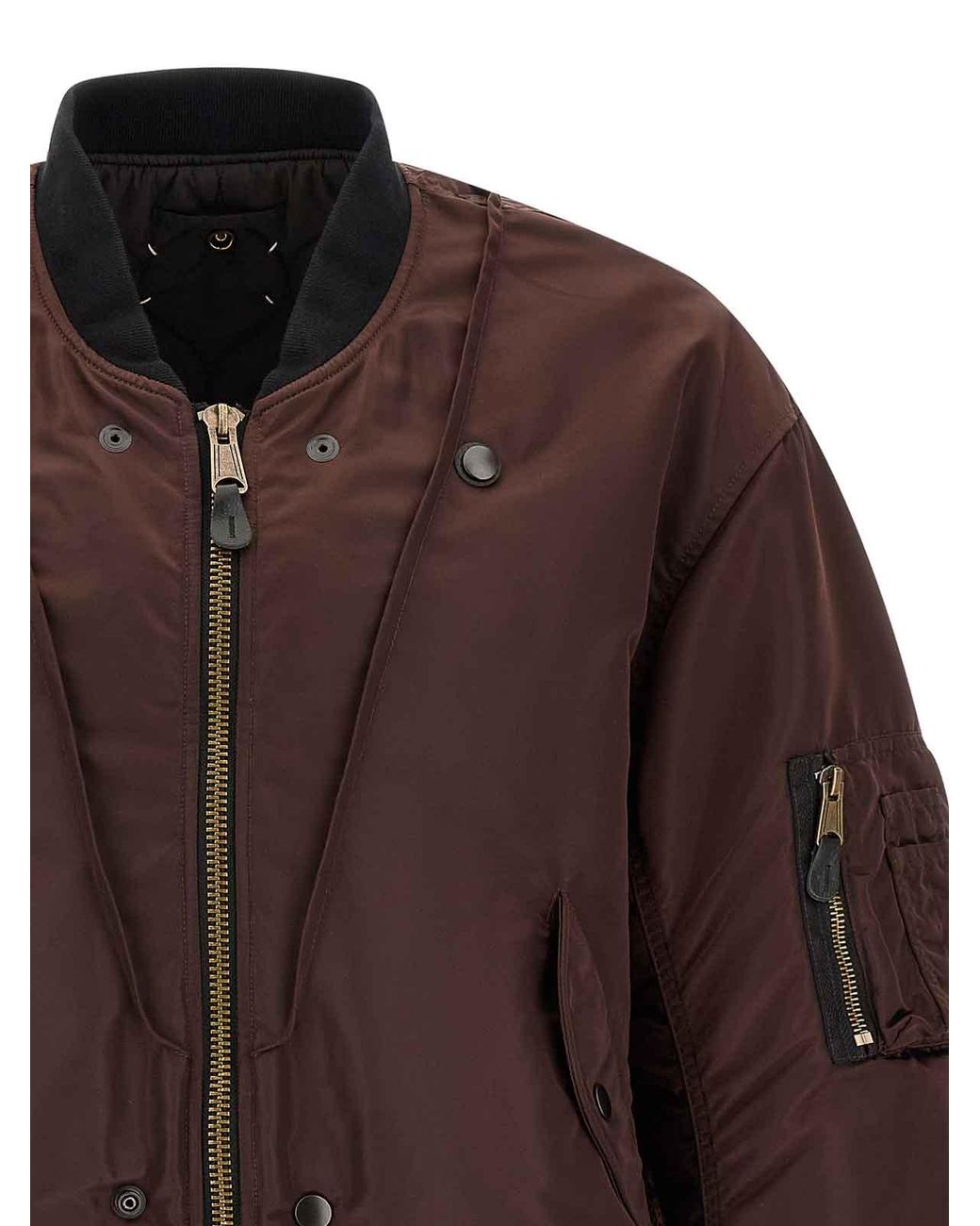 Maison Margiela Brown Reversible Bomber Jacket for men