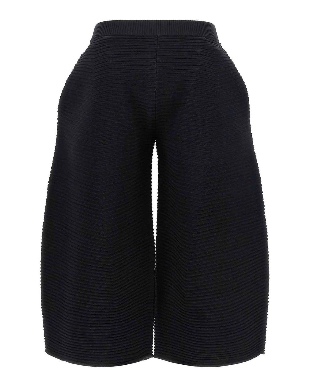 Issey Miyake Blue Corrugated Knit Pants