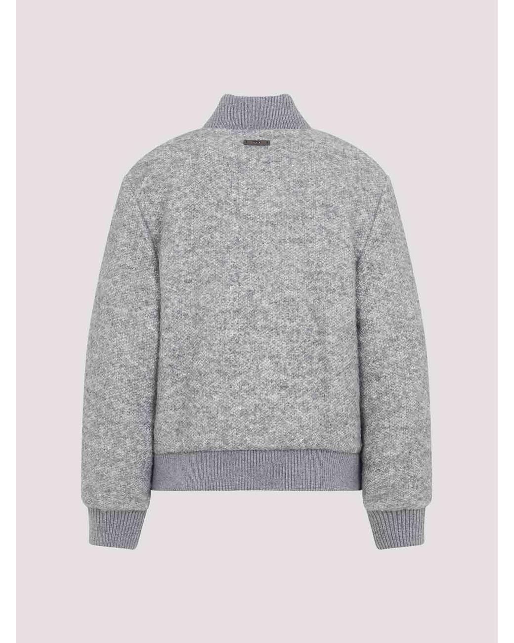 Peserico Gray Boucl Bomber