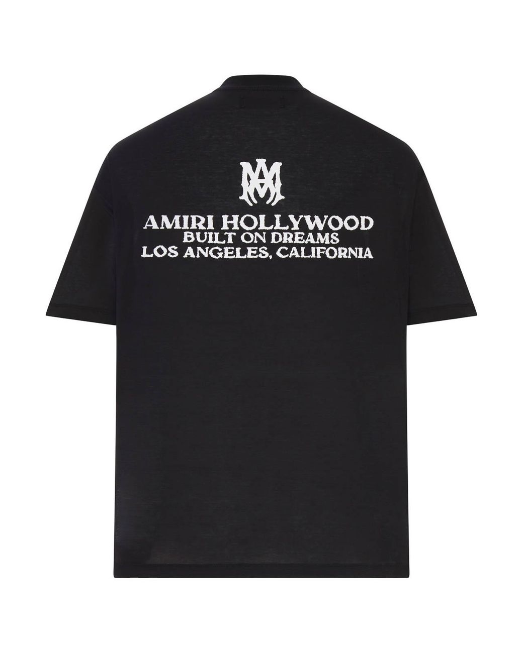 Amiri Black Cotton T-Shirt With Logo for men