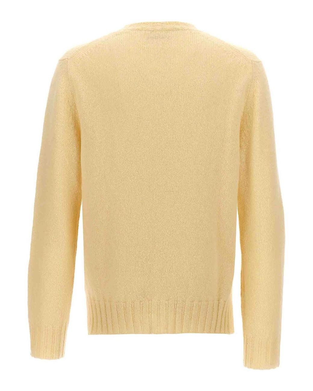 Jil Sander Yellow Wool Sweater for men
