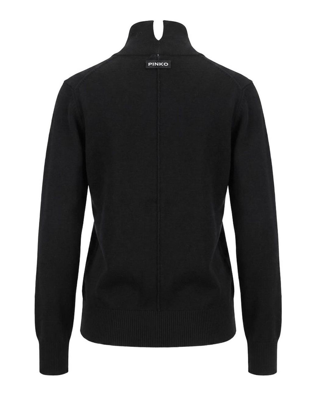 Pinko Black Wool Nizza Turtleneck Sweater