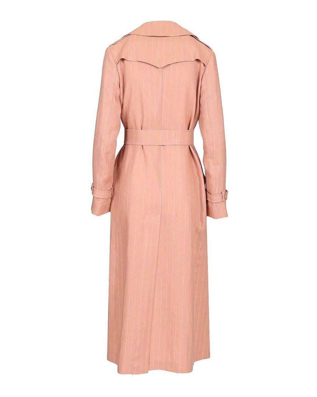 Tagliatore Pink Carola Long Trench Coat