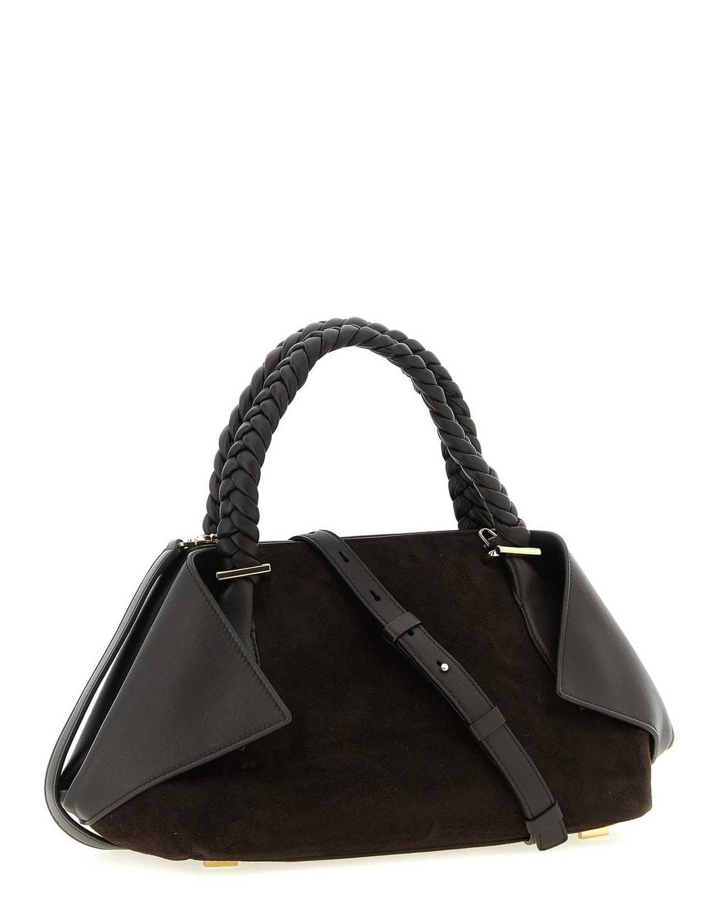 Ferragamo Black Scarf Th S Handbag