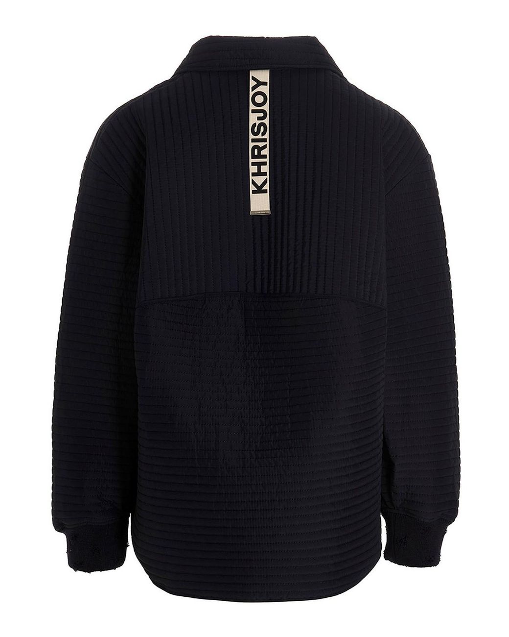 Khrisjoy Blue Chore Quilted Stripes Down Jacket for men