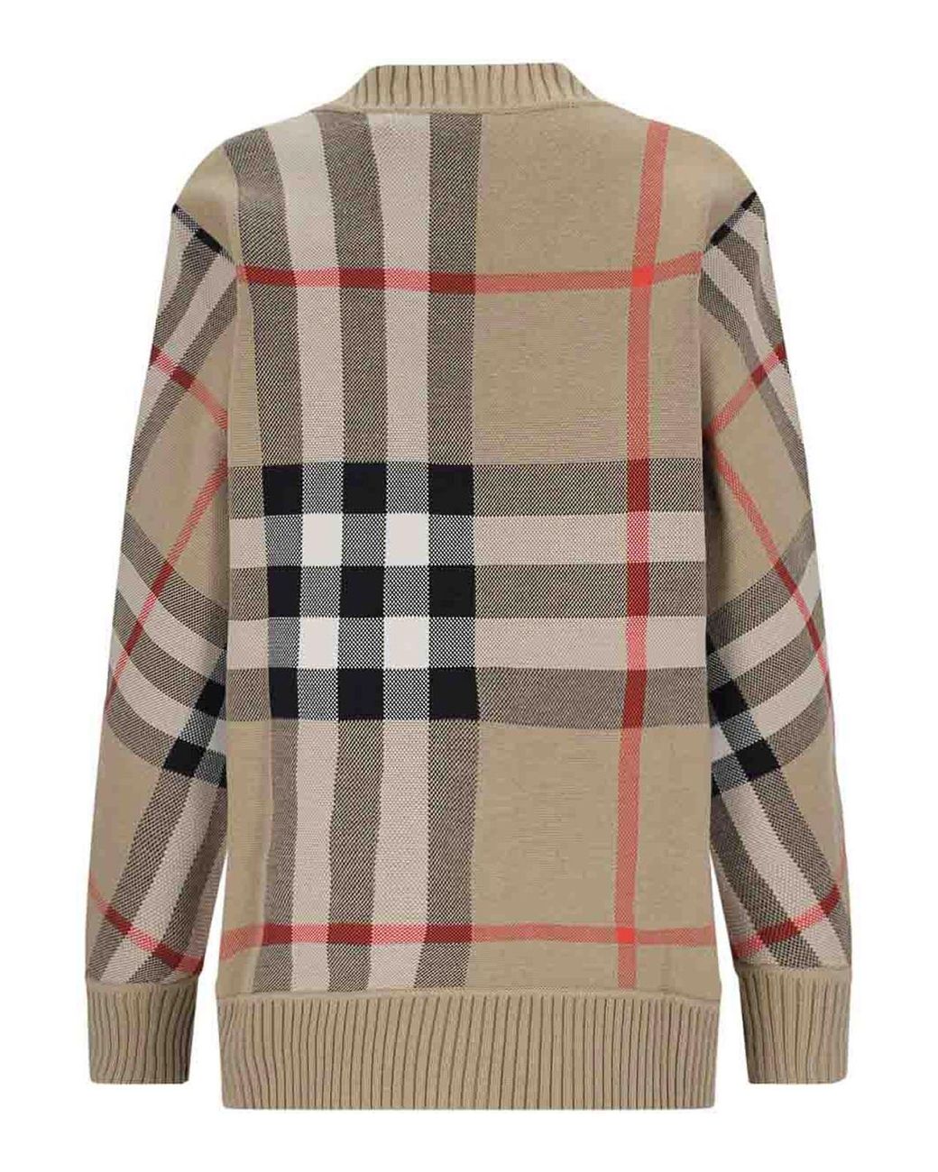 Burberry Brown Check Cardigan