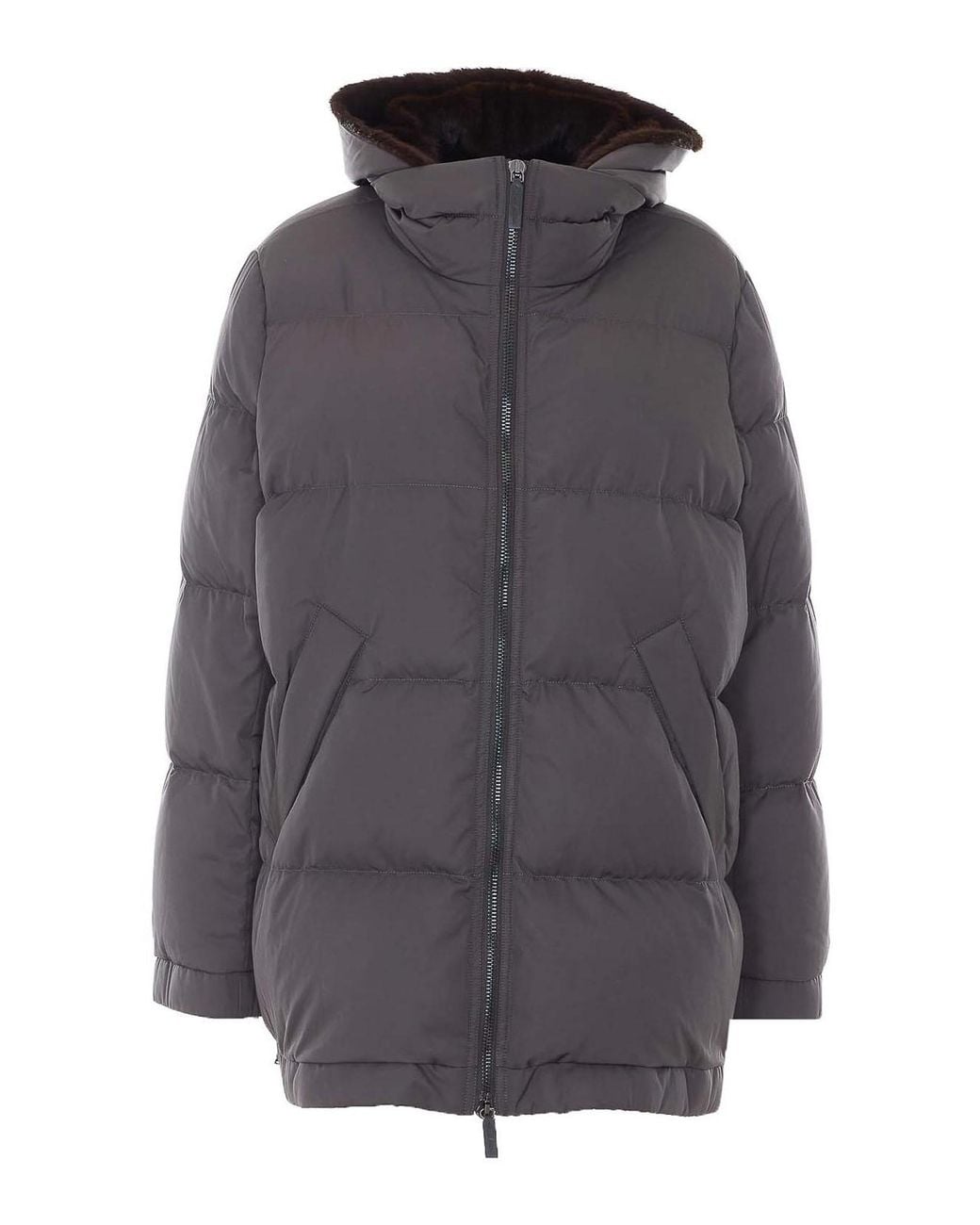 Lou Andrea Gray Down Jacket