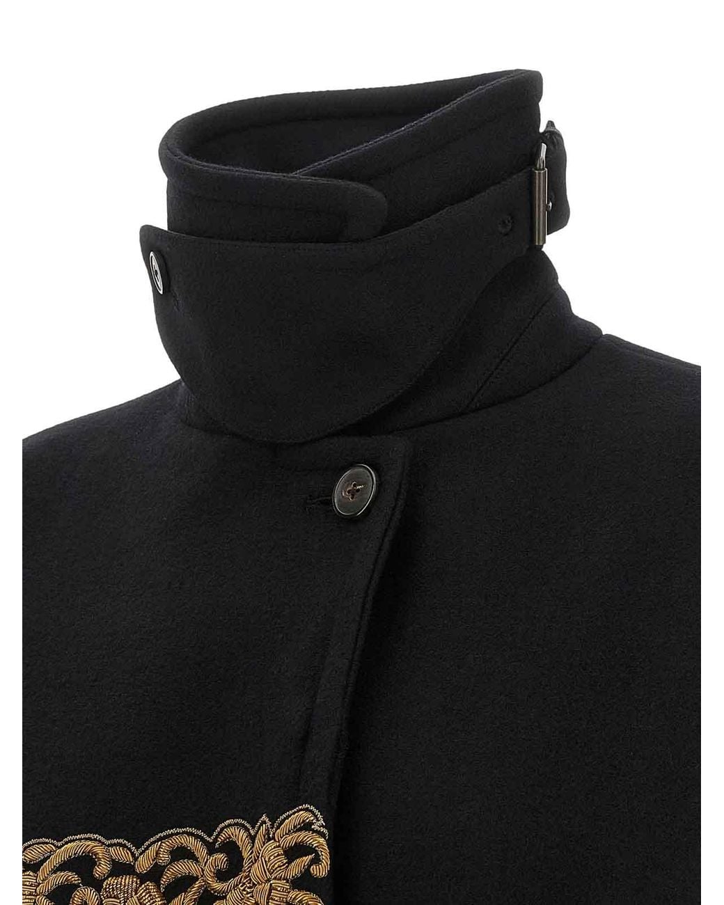 Dries Van Noten Black Rain Coat