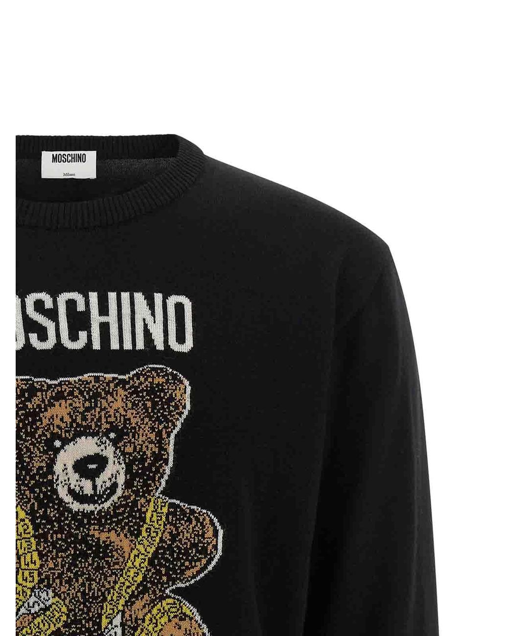 Pull Col Rond Moschino pour homme en coloris Black