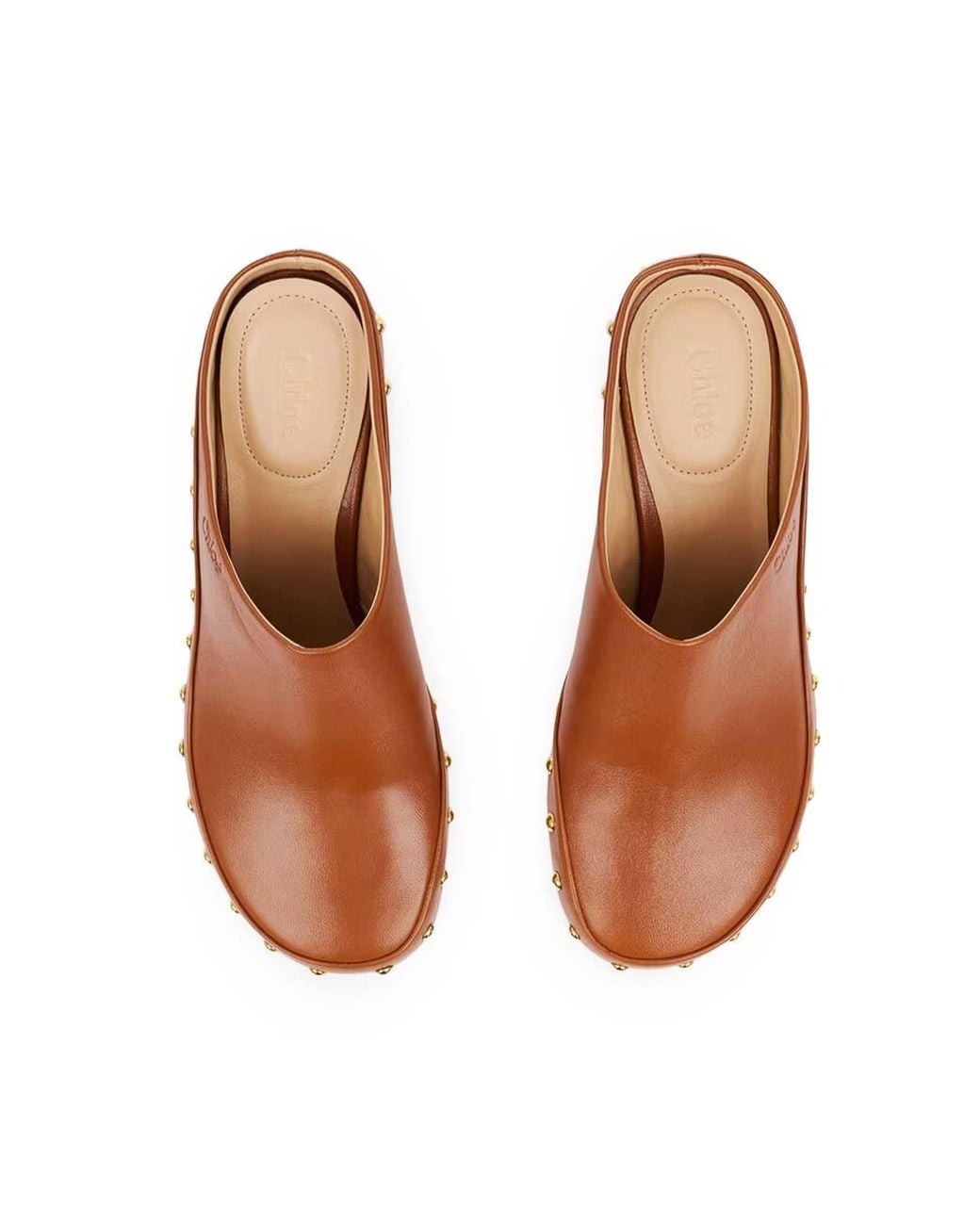 Chloé Brown Junie Heeled Mules