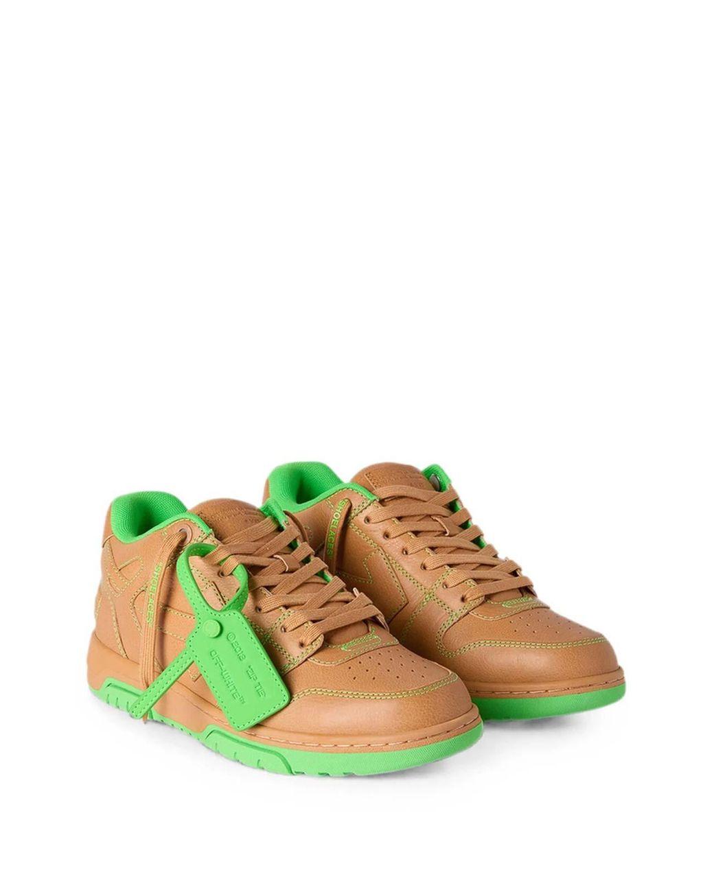 Off-White c/o Virgil Abloh Green Out Of Office Sneakers for men