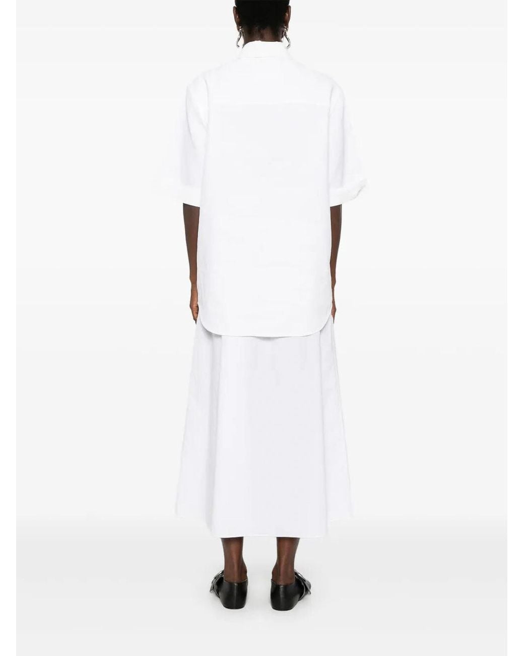 Jil Sander White Linen Shirt