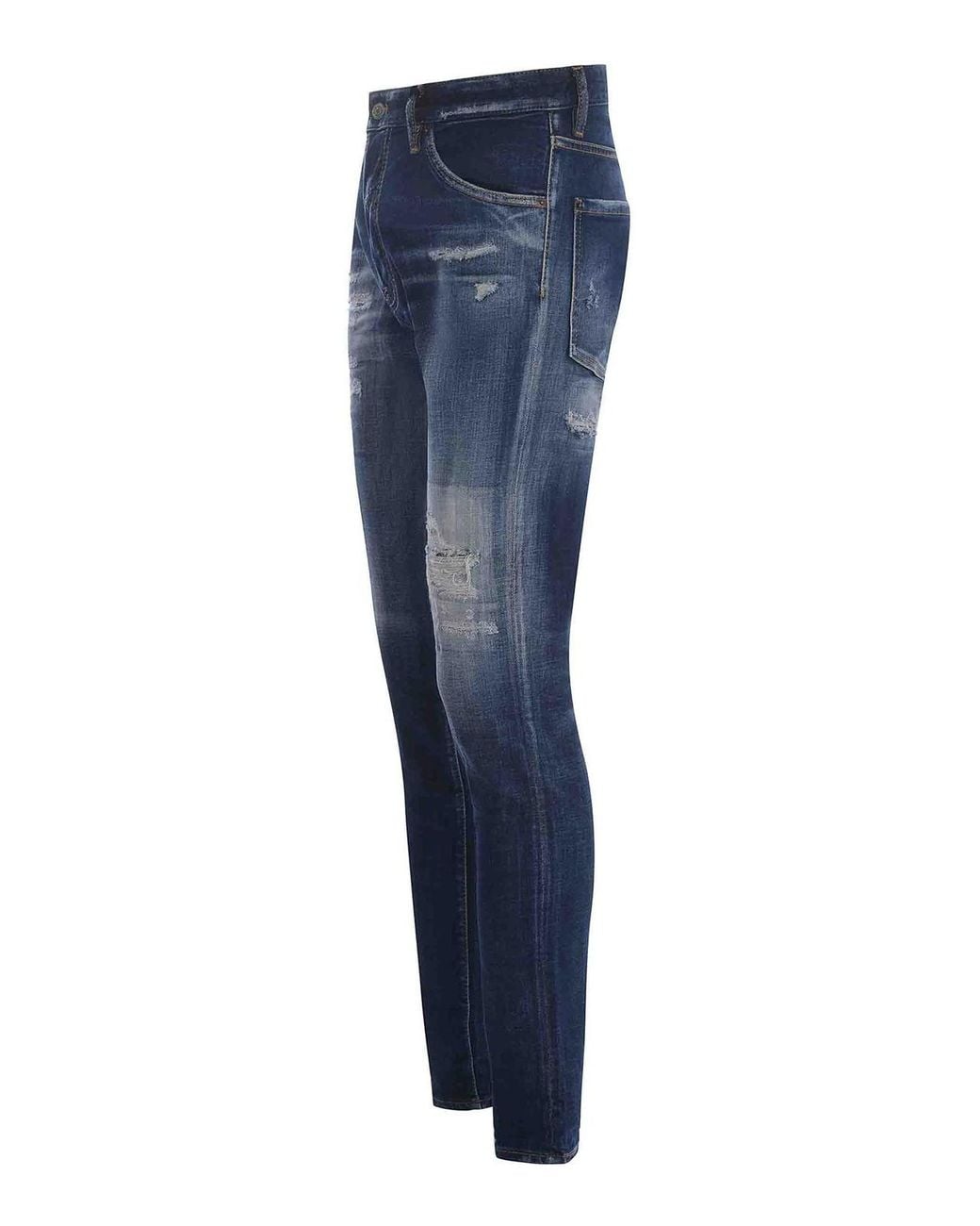DSquared² Blue Straight Leg Jeans for men