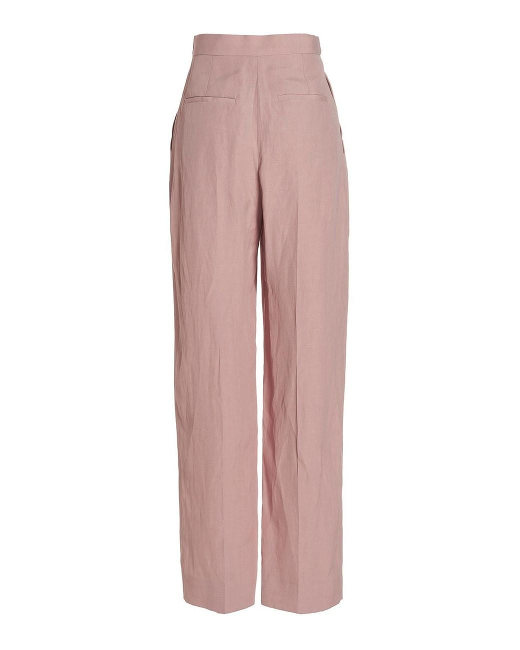 Stella McCartney Pink Pants With Front Pleats Viscose
