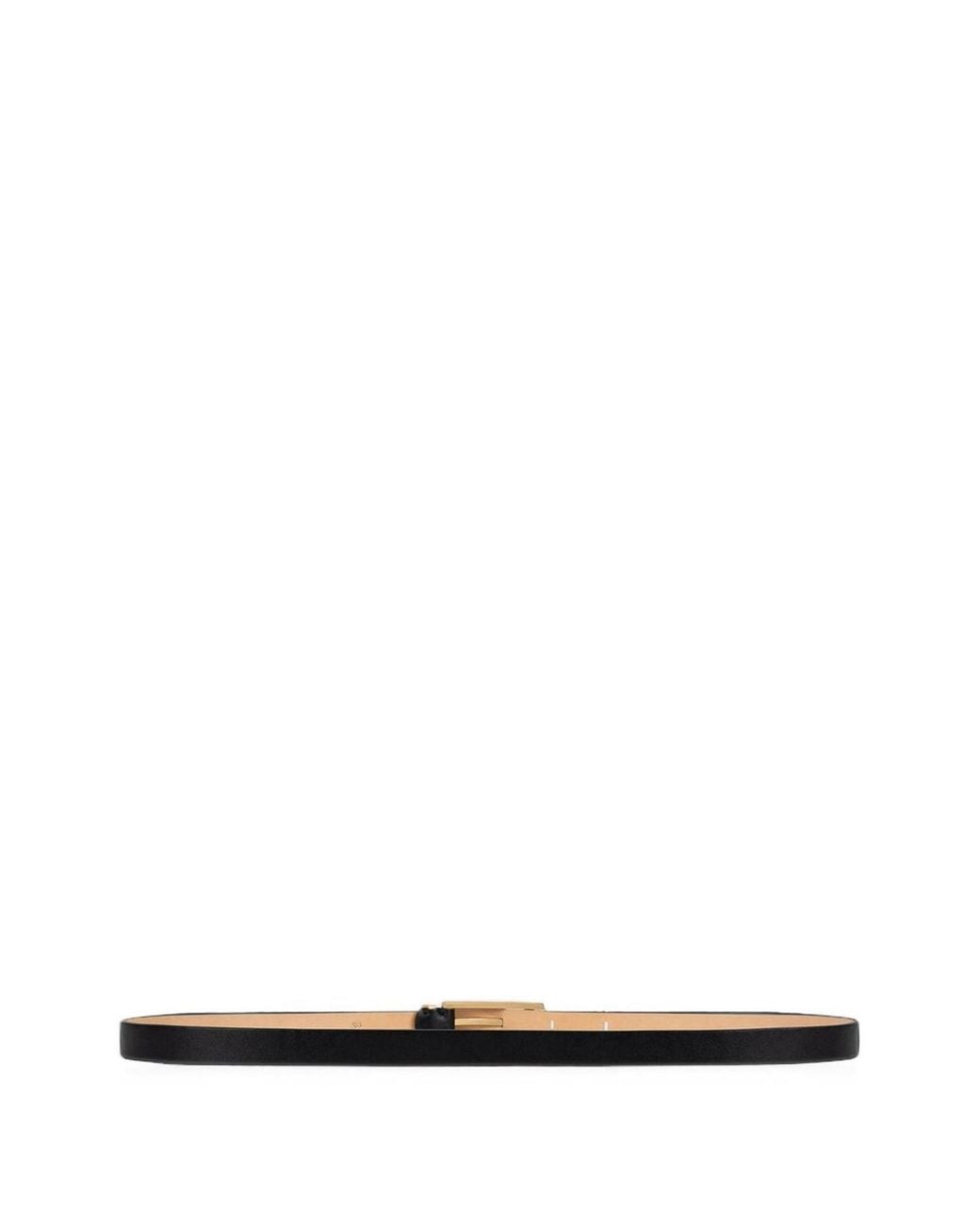 Victoria Beckham White Leather Belt