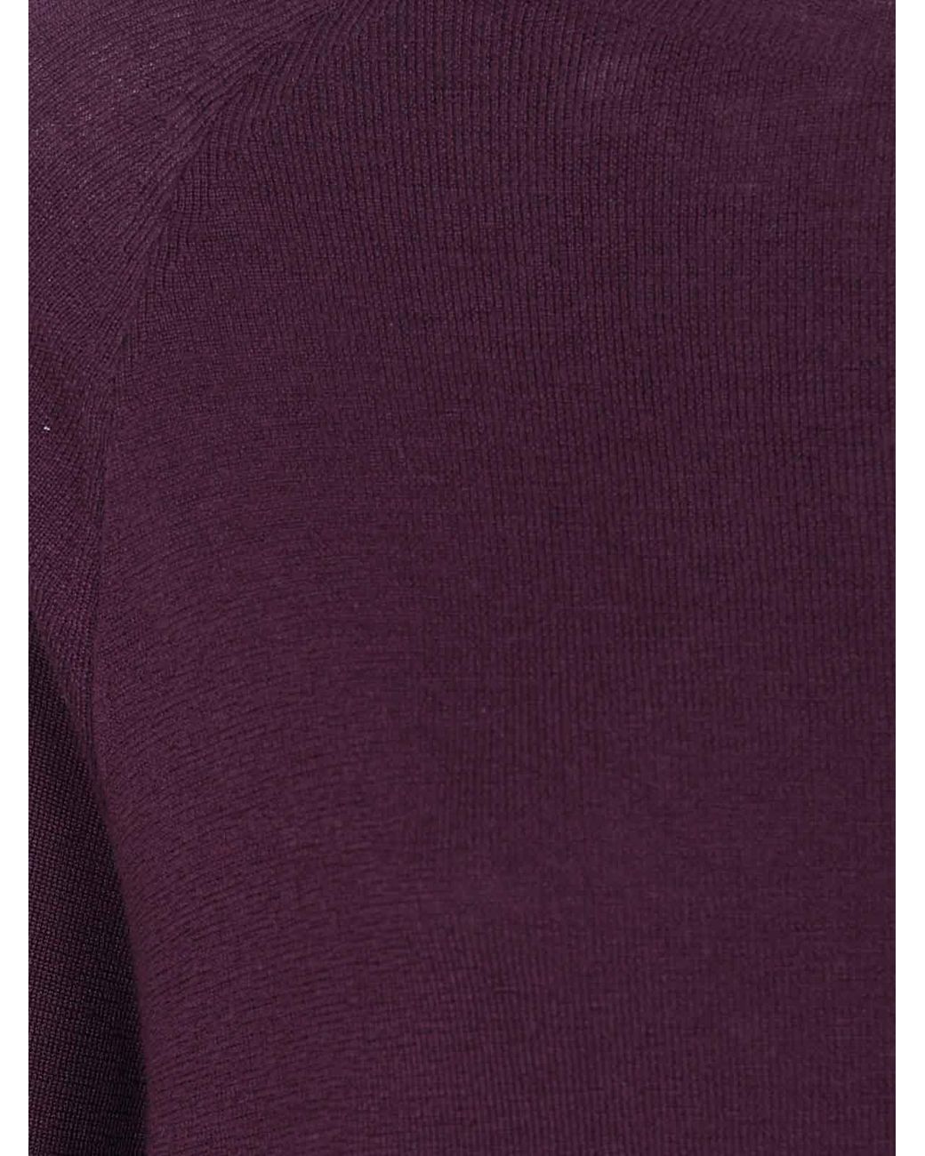 Aspesi Purple Round Neck Sweater