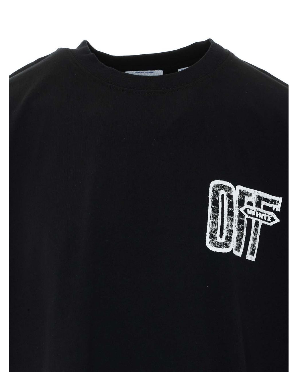 Off-White c/o Virgil Abloh Black Motion Arrow Skate T-Shirt for men