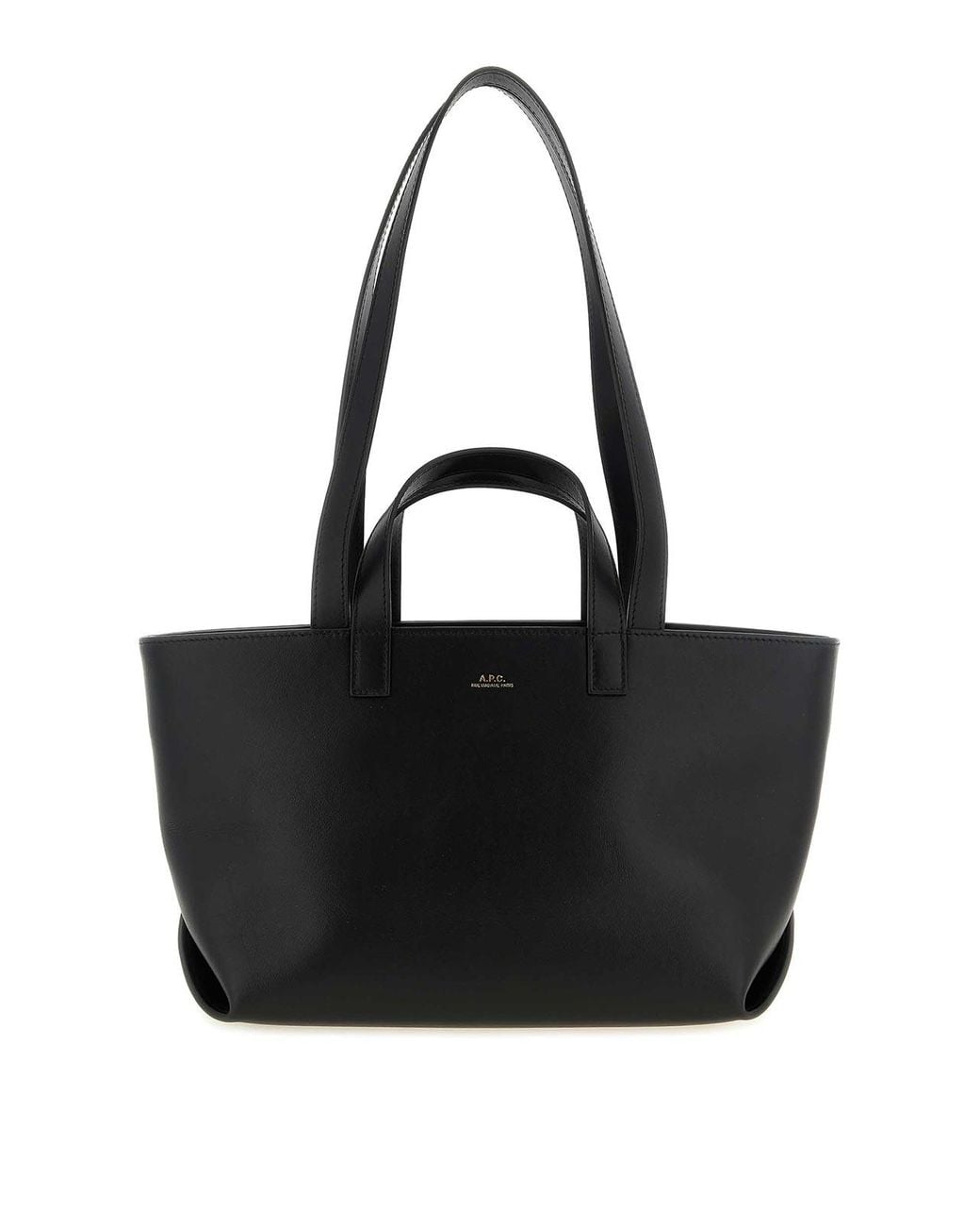 A.P.C. Black Small 'Le Drummer' Shopping Bag