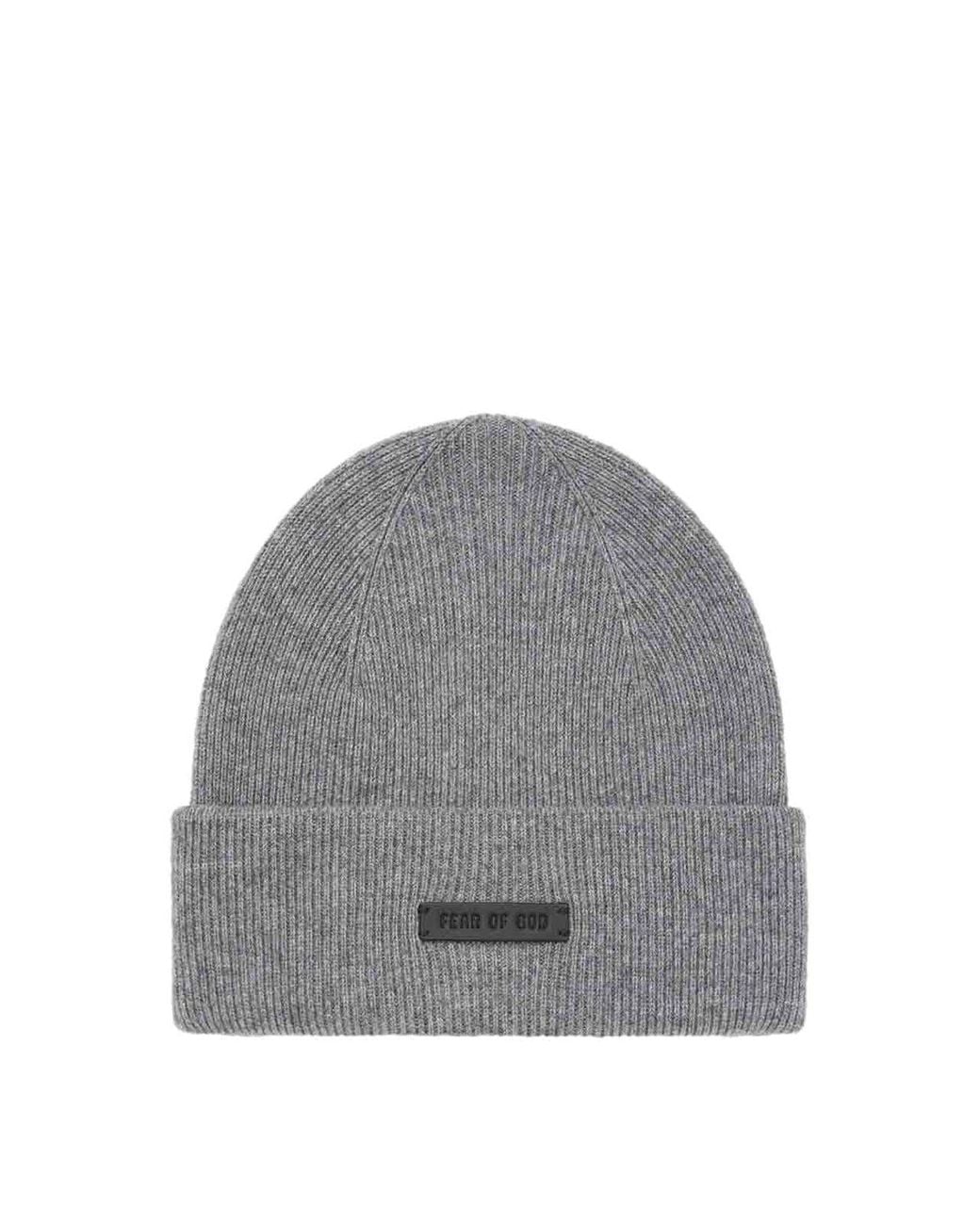 Fear Of God Gray Cashmere Beanie for men