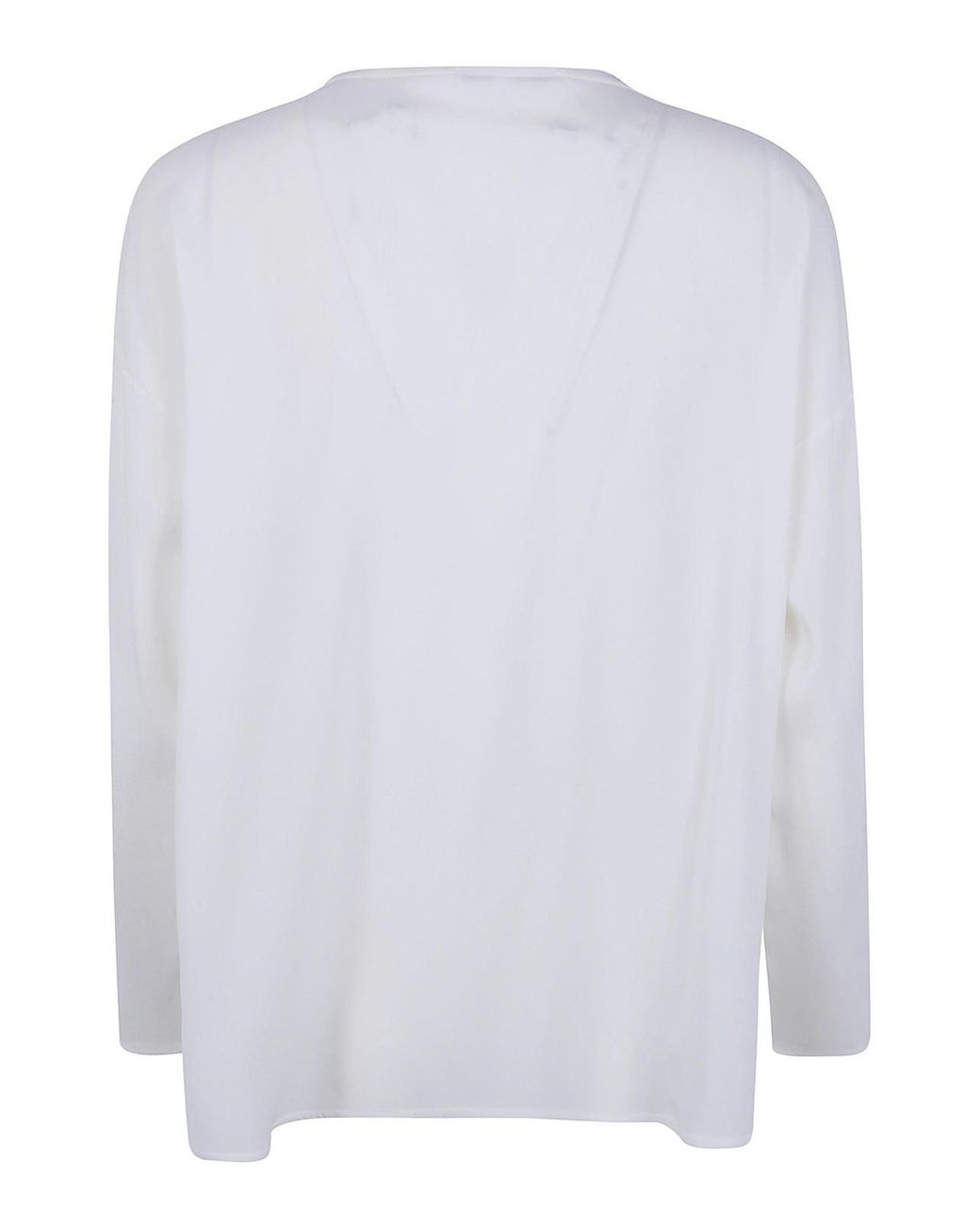 Shirt C-zero White V Neck Tunic T-Shirt