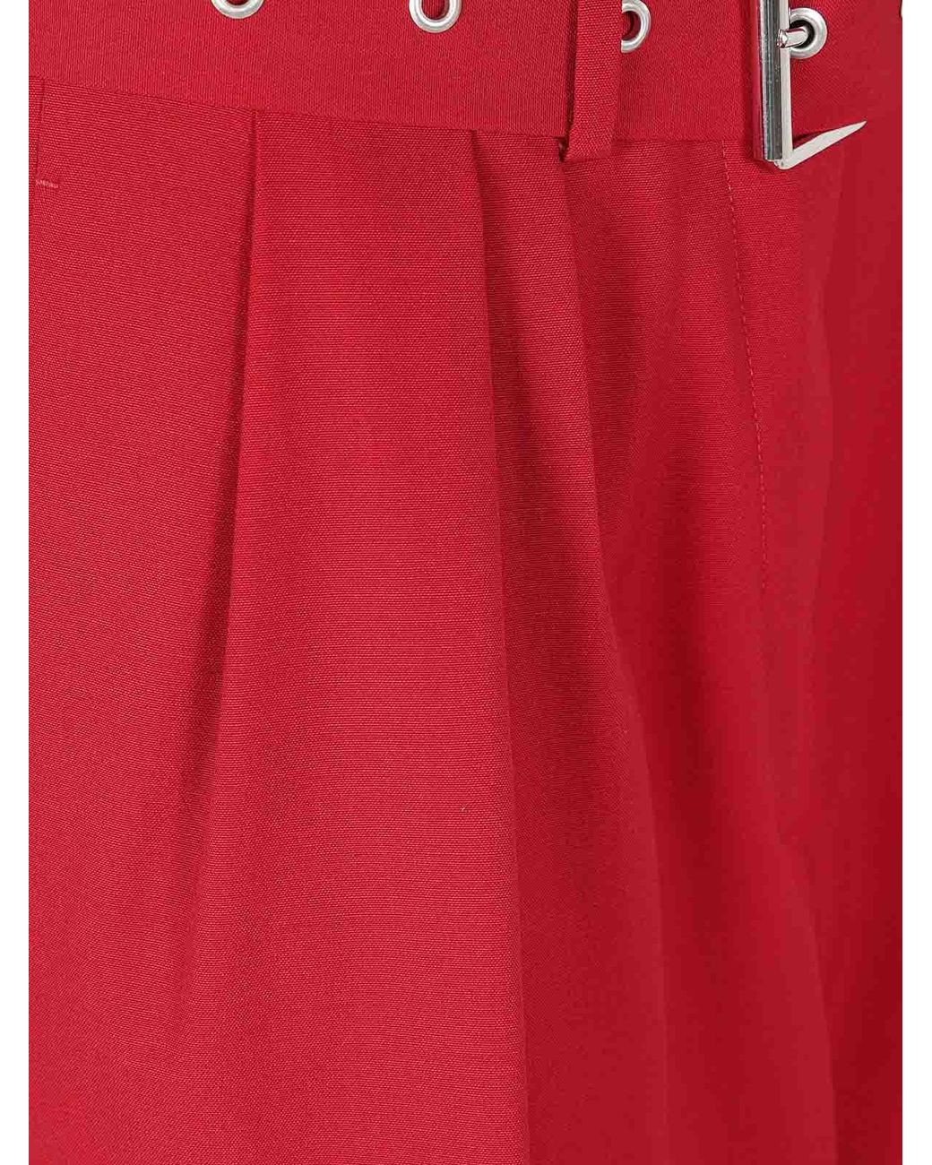 Dries Van Noten Red Peaches Bis Trousers