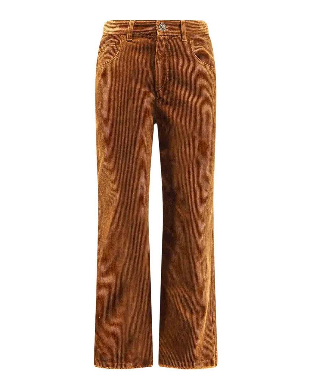 Isabel Marant Brown Ruthie Corduroy Trousers