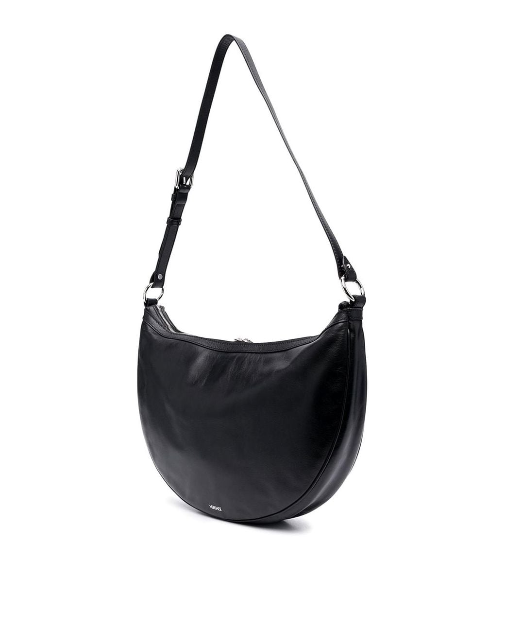 Versace Black Medusa Logo Zip Bag