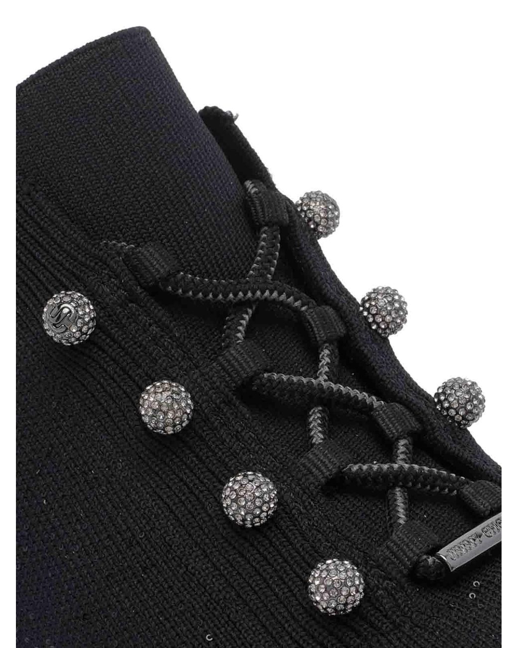 Jimmy Choo Black Veles Sneakers