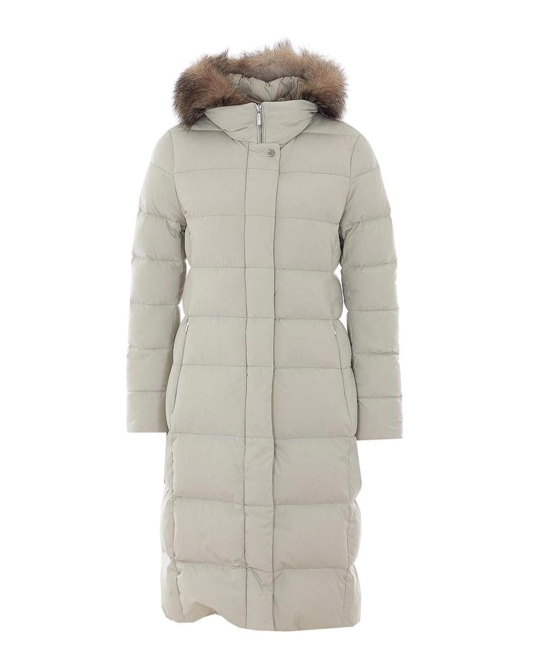 Moorer Gray Ivory Zagara Parka