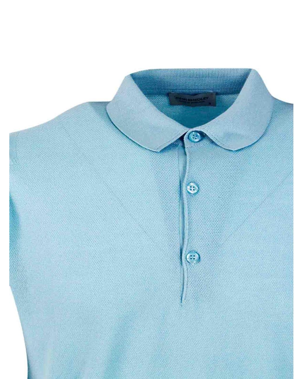 John Smedley Blue T-Shirt for men