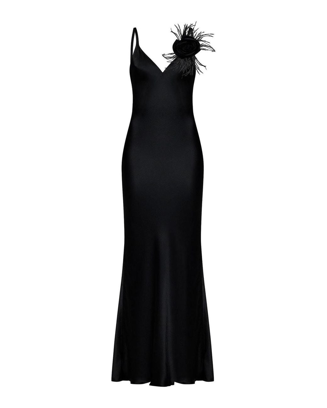 ROOM76 Black Long Silk Blend Sat