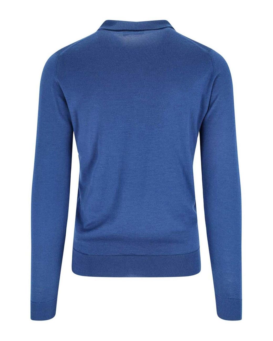 John Smedley Blue Polo Shirt for men